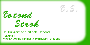 botond stroh business card